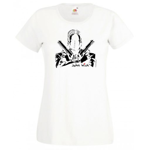 John W pisztollyal női rövid ujjú póló