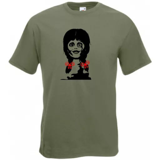 Játékbaba, rongybaba, horrortörténet - mintás férfi rövid ujjú póló