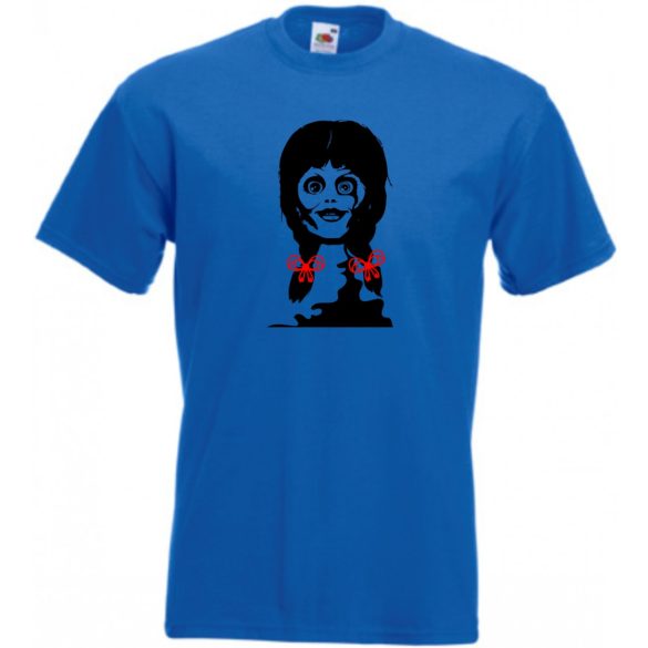 Játékbaba, rongybaba, horrortörténet - mintás férfi rövid ujjú póló