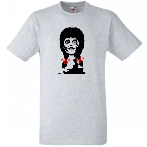 Játékbaba, rongybaba, horrortörténet - mintás férfi rövid ujjú póló