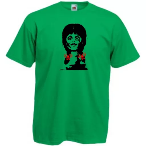 Játékbaba, rongybaba, horrortörténet - mintás férfi rövid ujjú póló