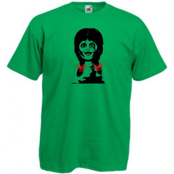 Játékbaba, rongybaba, horrortörténet - mintás férfi rövid ujjú póló