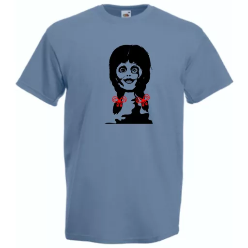 Játékbaba, rongybaba, horrortörténet - mintás férfi rövid ujjú póló