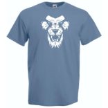 Morcos oroszlánfej, bátor oroszlánjegyű, oroszlánszívű, avagy csak ma is korán kellett kelni típusoknak - humoros férfi rövid ujjú póló