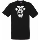 Morcos oroszlánfej, bátor oroszlánjegyű, oroszlánszívű, avagy csak ma is korán kellett kelni típusoknak - humoros férfi rövid ujjú póló