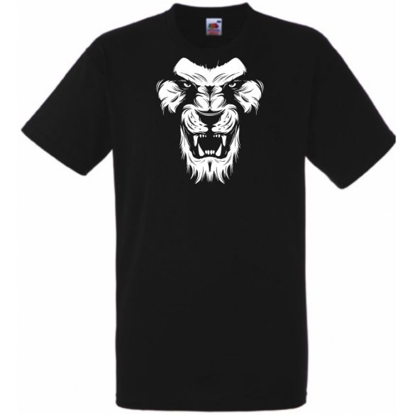 Morcos oroszlánfej, bátor oroszlánjegyű, oroszlánszívű, avagy csak ma is korán kellett kelni típusoknak - humoros férfi rövid ujjú póló