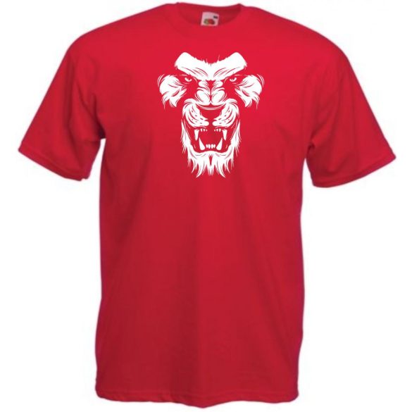 Morcos oroszlánfej, bátor oroszlánjegyű, oroszlánszívű, avagy csak ma is korán kellett kelni típusoknak - humoros férfi rövid ujjú póló