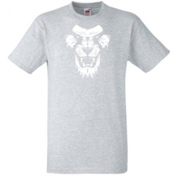 Morcos oroszlánfej, bátor oroszlánjegyű, oroszlánszívű, avagy csak ma is korán kellett kelni típusoknak - humoros férfi rövid ujjú póló