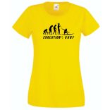 Evolution of surf, szörf evolúció női rövid ujjú póló