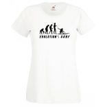 Evolution of surf, szörf evolúció női rövid ujjú póló