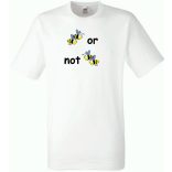 Vicces! Two bees or not two bees, méhecske - mintás férfi rövid ujjú póló