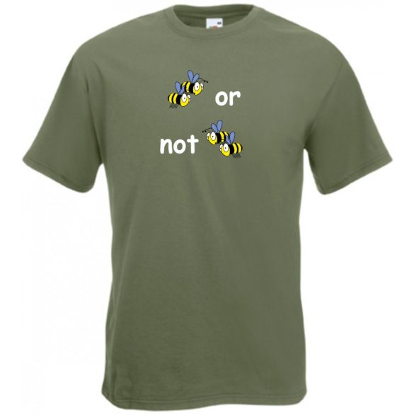 Vicces! Two bees or not two bees, méhecske - mintás férfi rövid ujjú póló