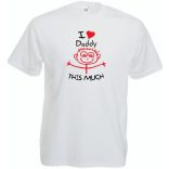 I love daddy so much - mintás póló apáknak férfi rövid ujjú póló