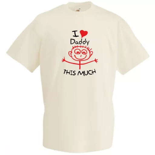 I love daddy so much - mintás póló apáknak férfi rövid ujjú póló