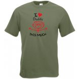 I love daddy so much - mintás póló apáknak férfi rövid ujjú póló