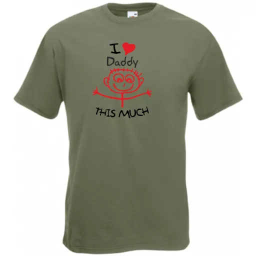 I love daddy so much - mintás póló apáknak férfi rövid ujjú póló