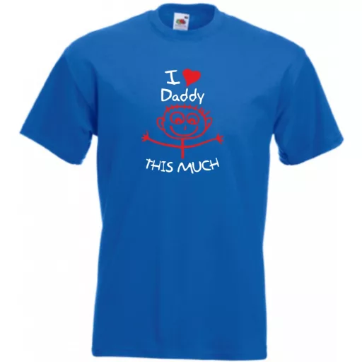 I love daddy so much - mintás póló apáknak férfi rövid ujjú póló