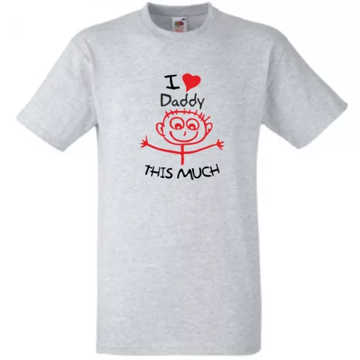 I love daddy so much - mintás póló apáknak férfi rövid ujjú póló