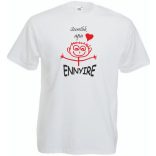 Szeretlek apa - ennyire, gyermekrajz stilizált férfi rövid ujjú póló