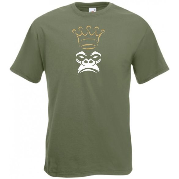 King Monkey, majom , király, cool férfi rövid ujjú póló
