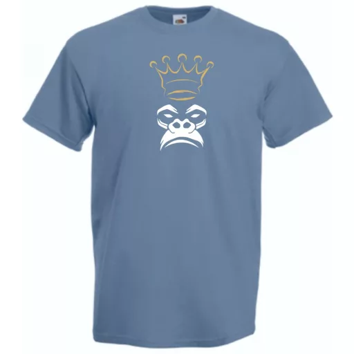 King Monkey, majom , király, cool férfi rövid ujjú póló