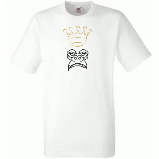King Monkey, majom , király, cool férfi rövid ujjú póló