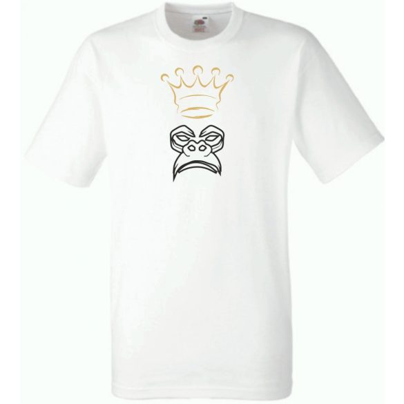 King Monkey, majom , király, cool férfi rövid ujjú póló