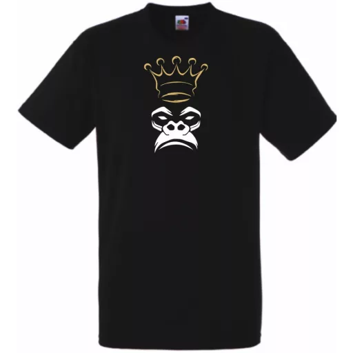King Monkey, majom , király, cool férfi rövid ujjú póló