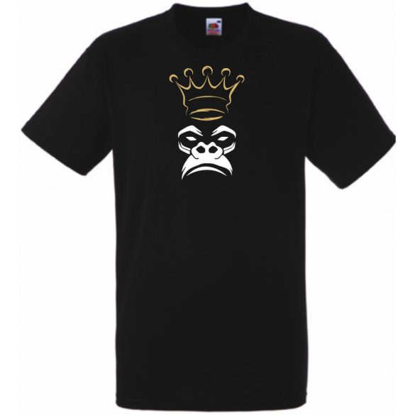 King Monkey, majom , király, cool férfi rövid ujjú póló