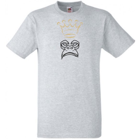 King Monkey, majom , király, cool férfi rövid ujjú póló