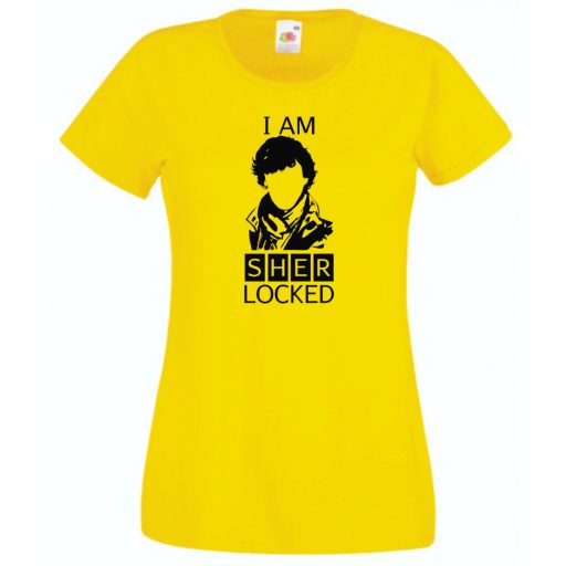 I am Sher Locked, Sherlock női rövid ujjú póló