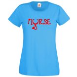 Nővér, nővérke, nurse, ápolónő női rövid ujjú póló