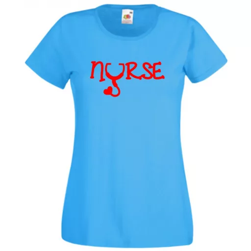 Nővér, nővérke, nurse, ápolónő női rövid ujjú póló