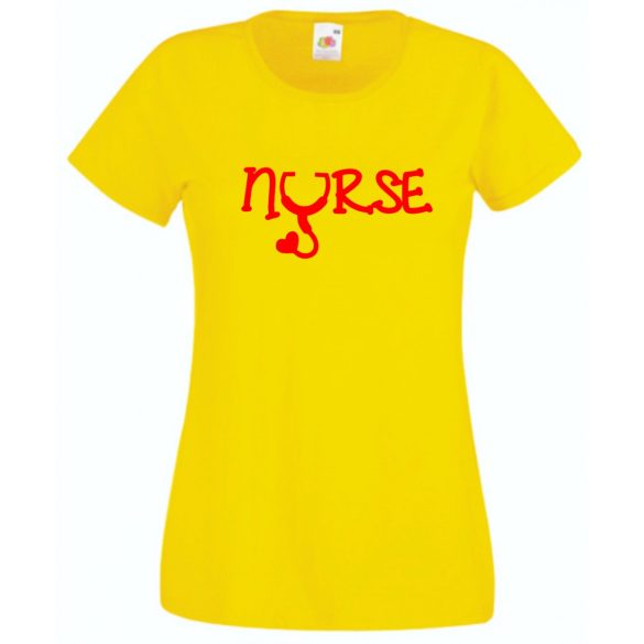 Nővér, nővérke, nurse, ápolónő női rövid ujjú póló