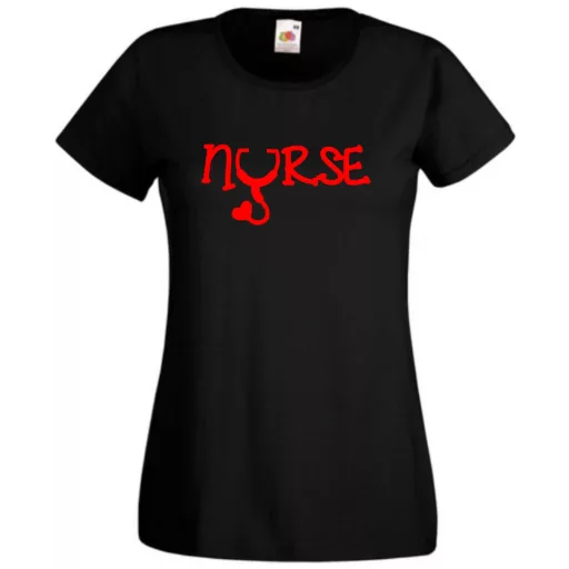 Nővér, nővérke, nurse, ápolónő női rövid ujjú póló