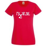 Nővér, nővérke, nurse, ápolónő női rövid ujjú póló