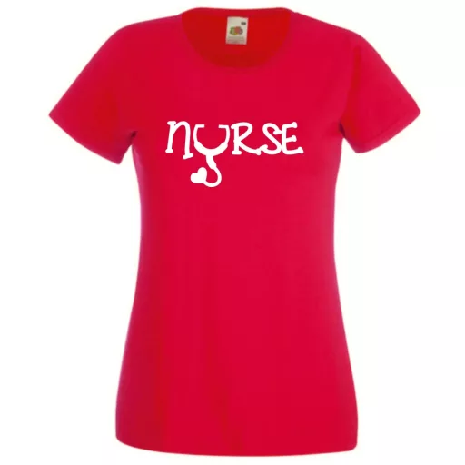 Nővér, nővérke, nurse, ápolónő női rövid ujjú póló