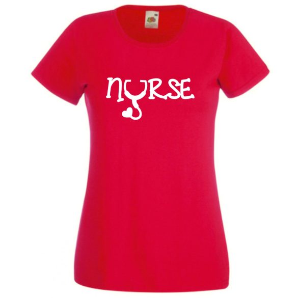 Nővér, nővérke, nurse, ápolónő női rövid ujjú póló
