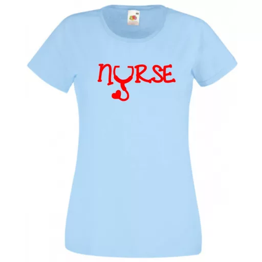 Nővér, nővérke, nurse, ápolónő női rövid ujjú póló