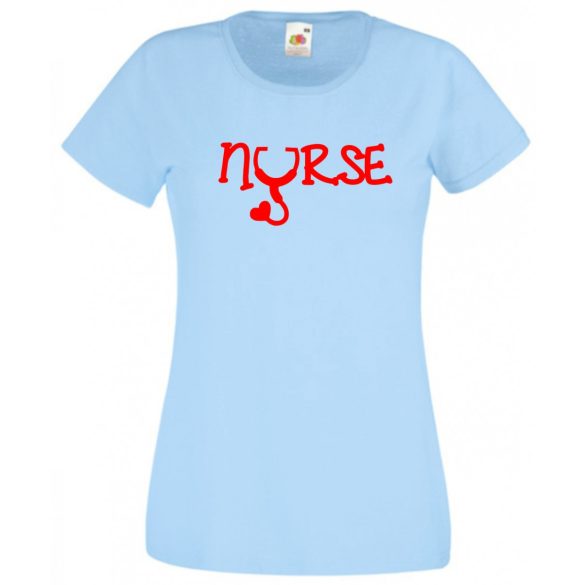 Nővér, nővérke, nurse, ápolónő női rövid ujjú póló
