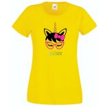 Szemüveges unikornis, unicorn with glasses női rövid ujjú póló