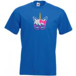 Szemüveges unikornis, unicorn with glasses férfi rövid ujjú póló