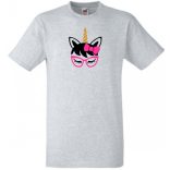 Szemüveges unikornis, unicorn with glasses férfi rövid ujjú póló