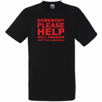   Valaki kérem segítsen, Somebody please help - Hannibal férfi rövid ujjú póló