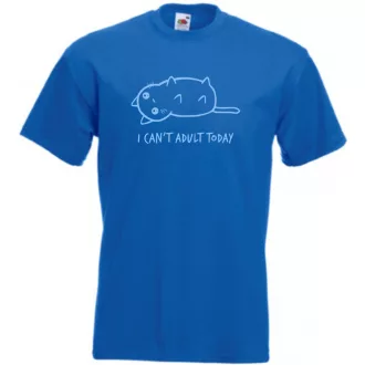 Humoros, I can't adult today férfi rövid ujjú póló