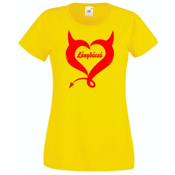 Ördögien jó lánybúcsú női rövid ujjú póló