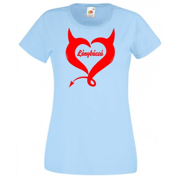 Ördögien jó lánybúcsú női rövid ujjú póló