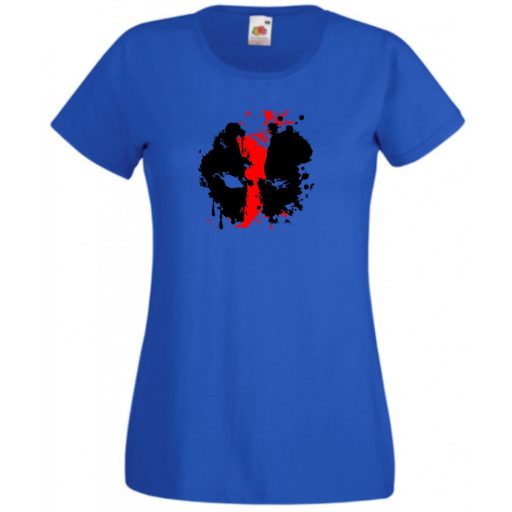 Nagy erő, nagy arc, poénos szuperhős női rövid ujjú póló