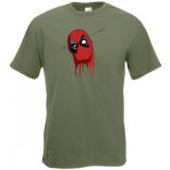 Vicces szuperhős férfi rövid ujjú póló