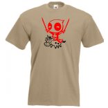 Humoros unikornist lovagoló Wade Wilson férfi rövid ujjú póló